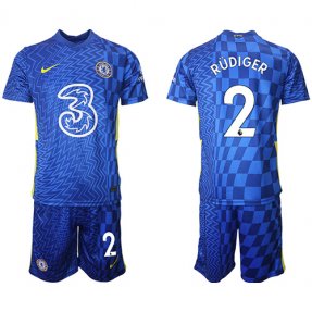 Chelsea 2021/2022 Camiseta de la 1ª equipación #2 RUDIGER