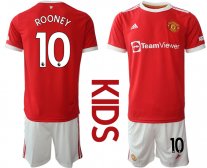 Niños Manchester United 2021/2022 Camiseta de la 1ª equipación #34 ROONEY