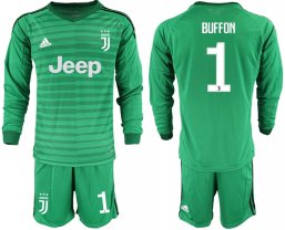 Futbol manga larga Juventus verde portero 19/20 #1 BUFFON