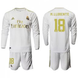 Real Madrid Manga larga Camiseta de la 1ª equipación 2019/20 #18 M.LLORENTE