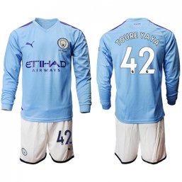 Manchester City Manga larga Camiseta de la 1ª equipación 2019/20 #42 TOURE YAYA