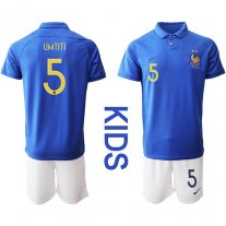 Camiseta de fútbol de Francia 2019/20 Niños #5 UMTITI