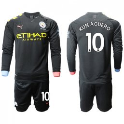 Manchester City Manga larga Camiseta de la 2ª equipación 2019/20 #10 KUN AGUERO