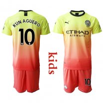 Camiseta Manchester City 2019/20 3ª EQUIPACIÓN #10 KUN AGUERO Niños