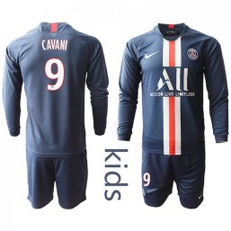 Paris St. Germain Manga larga Camiseta de la 1ª equipación 2019/20 Niños #9 CAVANI