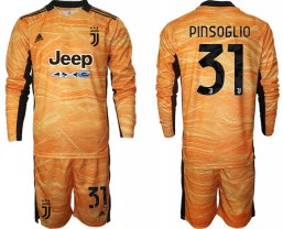 Juventus manga larga de la Naranja Amarillo equipación 2021/2022 Portero #31 PINSOGLIO