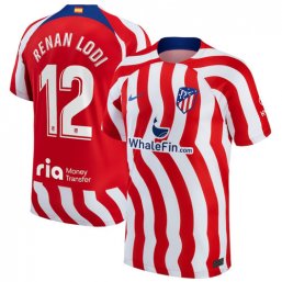 Niños Camiseta Atletico Madrid 2022/2023 de 1ª EQUIPACIÓN #12 Renan Lodi