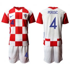 Croacia CAMISETAS DE la 1ª FÚTBOL 2020/2021 #4 PERISIC