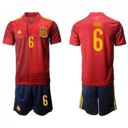 Camiseta DE España 1ª Equipacion 2020/2021 #6 KOKE