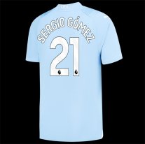 Niños Camiseta Manchester City 2023/2024 de 1ª EQUIPACIÓN #21 SERGIO GOMEZ