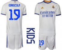 Niños Camiseta Real Madrid 2021/2022 de 1ª EQUIPACIÓN #19 ODRIOZOLA