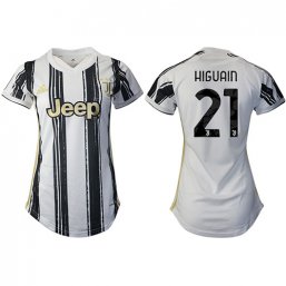 2020/2021 Juventus Camiseta de la 1ª equipación Mujer #21 HIGUAIN