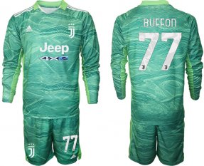 Juventus manga larga de la Verde equipación 2021/2022 Portero #77 BUFFON