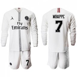 Nuevo Paris St. Germain Manga larga Camiseta de la 2ª equipación 18/19 #7 MBAPPE