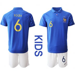 Camiseta de fútbol de Francia 2019/20 Niños #6 POGBA