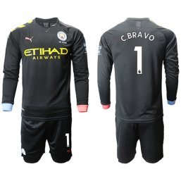 Manchester City Manga larga Camiseta de la 2ª equipación 2019/20 #1 C.BRAVO