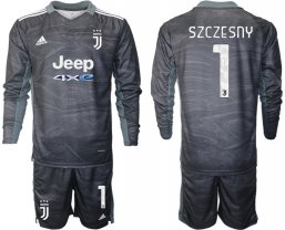 Juventus manga larga de la Negro equipación 2021/2022 Portero #1 SZCZESNY