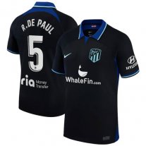 Niños Camiseta Atletico Madrid 2022/2023 de 2ª EQUIPACIÓN #5 R. De Paul