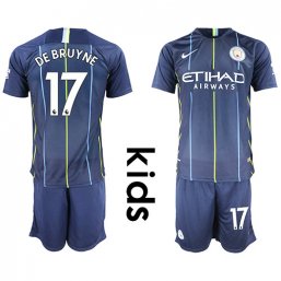 Camiseta Manchester City 18/19 2ª EQUIPACIÓN Niños #17 DE BRUYNE