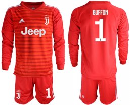 Futbol manga larga Juventus portero rojo 19/20 #1 BUFFON