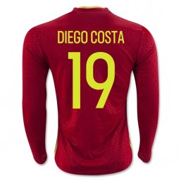 Spain 2016 DIEGO COSTA Camiseta de la 1ª equipación