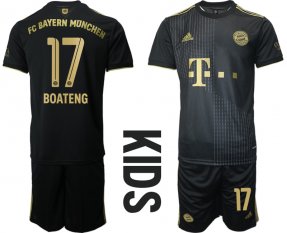 Niños Bayern Munich Camiseta de la 2ª equipación 2021/2022 #17 BOATENG