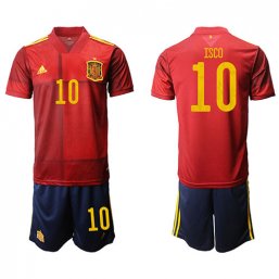 Camiseta de España 1ª Equipacion 2020/2021 #10 ISCO