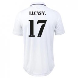 Niños Camiseta Real Madrid 2022/2023 de 1ª EQUIPACIÓN #17 LUCAS V.