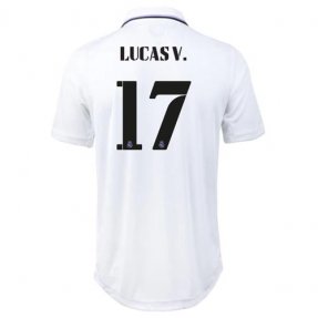 Niños Camiseta Real Madrid 2022/2023 de 1ª EQUIPACIÓN #17 LUCAS V.