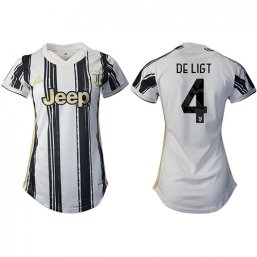 2020/2021 Juventus Camiseta de la 1ª equipación Mujer #4 DE LIGT