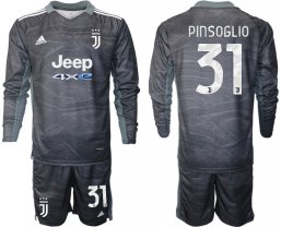 Juventus manga larga de la Negro equipación 2021/2022 Portero #31 PINSOGLIO