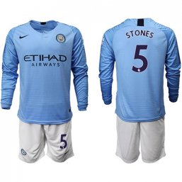 Manchester City Manga larga Camiseta de la 1ª equipación 18/19 #5 STONES