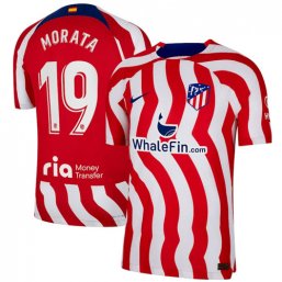 Niños Camiseta Atletico Madrid 2022/2023 de 1ª EQUIPACIÓN #19 Morata