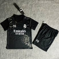 Niños Real Madrid CAMISETA de la Y-3 Negro EQUIPACIÓN 24-25