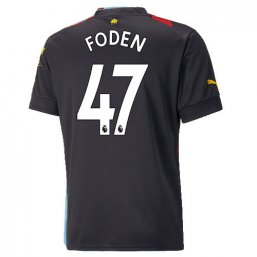 Niños Camiseta Manchester City 2022/2023 de 2ª EQUIPACIÓN #47 FODEN