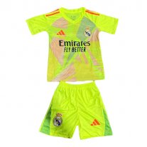 Niños Real Madrid Portero CAMISETA de la Fluorescente EQUIPACIÓN 24-25