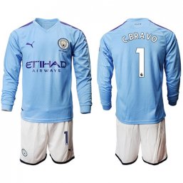 Manchester City Manga larga Camiseta de la 1ª equipación 2019/20 #1 C.BRAVO