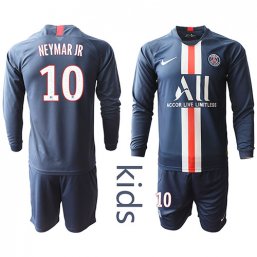 Paris St. Germain Manga larga Camiseta de la 1ª equipación 2019/20 Niños #10 NEYMAR JR