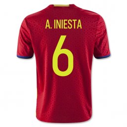 Spain 2016 A. INIESTA - Niños Camiseta de la 1ª equipación