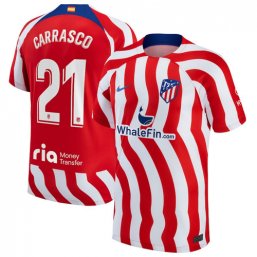 Niños Camiseta Atletico Madrid 2022/2023 de 1ª EQUIPACIÓN #21 Carrasco