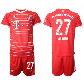 Niños Camiseta Bayern Munich 2022/2023 de 1ª EQUIPACIÓN #27 ALABA