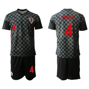 Croacia CAMISETAS DE la 2ª FÚTBOL 2020/2021 #4 PERISIC