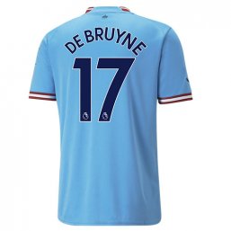 Niños Camiseta Manchester City 2022/2023 de 1ª EQUIPACIÓN #17 DE BRUYNE