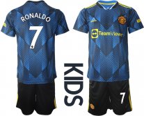 Niños Camiseta Manchester United 2021/2022 de 3ª EQUIPACIÓN #7 RONALDO