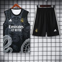 Real Madrid Sin Mangas de la negro EQUIPACIÓN 24-25