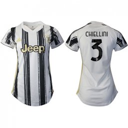 2020/2021 Juventus Camiseta de la 1ª equipación Mujer #3 CHIELLINI