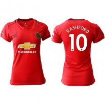 Manchester United 19/20 Camiseta de la 1ª equipación #10 RASHFORD Mujer