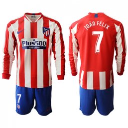 Camiseta Atletico Madrid 1ª Manga larga Equipación 19/20 #7 JOAO FELIX