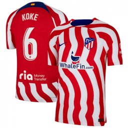 Niños Camiseta Atletico Madrid 2022/2023 de 1ª EQUIPACIÓN #6 Koke