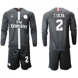 Nuevo Paris St. Germain Manga larga Camiseta de la 1ª equipación 18/19 #2 T.SILVA